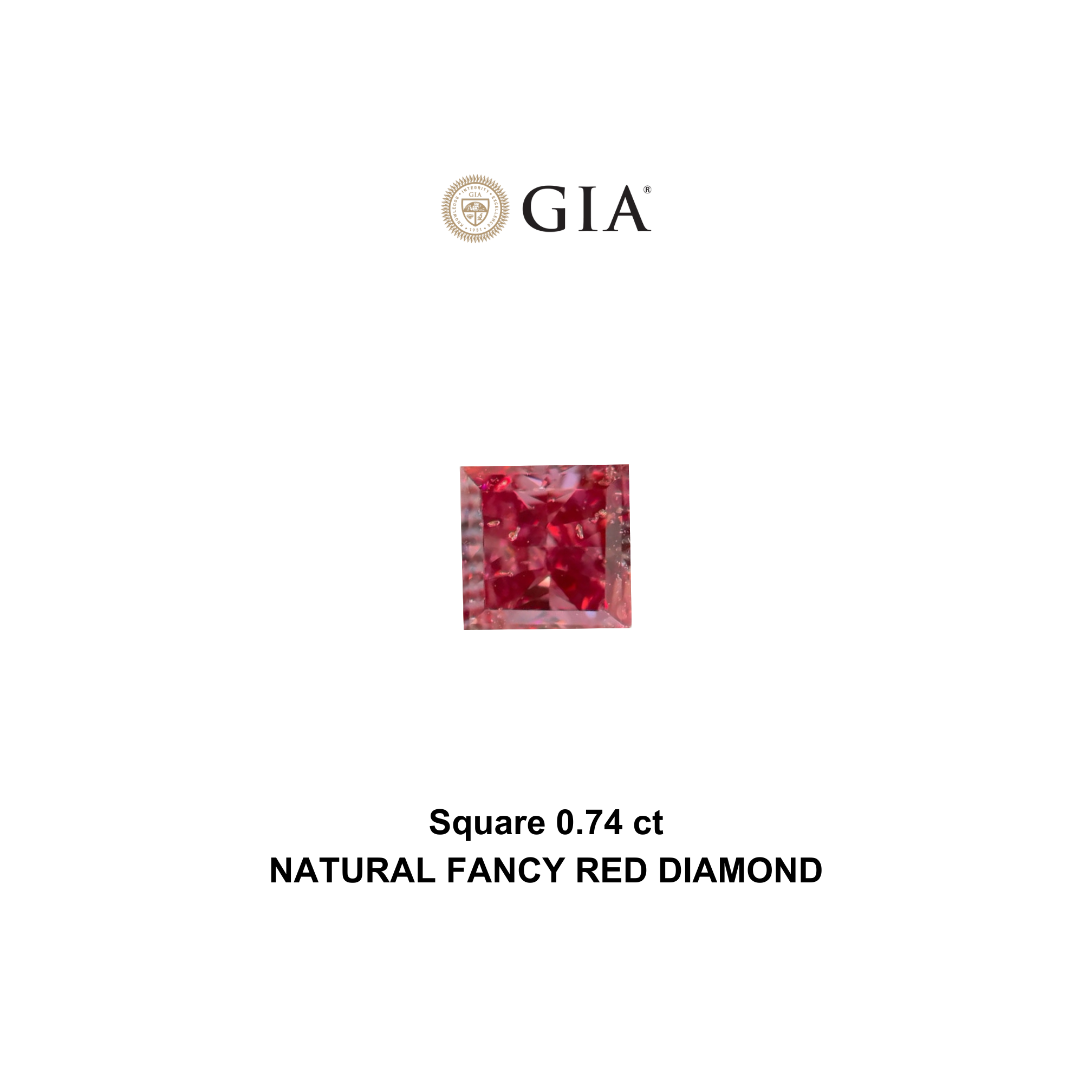 FANCY RED DIAMOND – 0.74 CARATS
